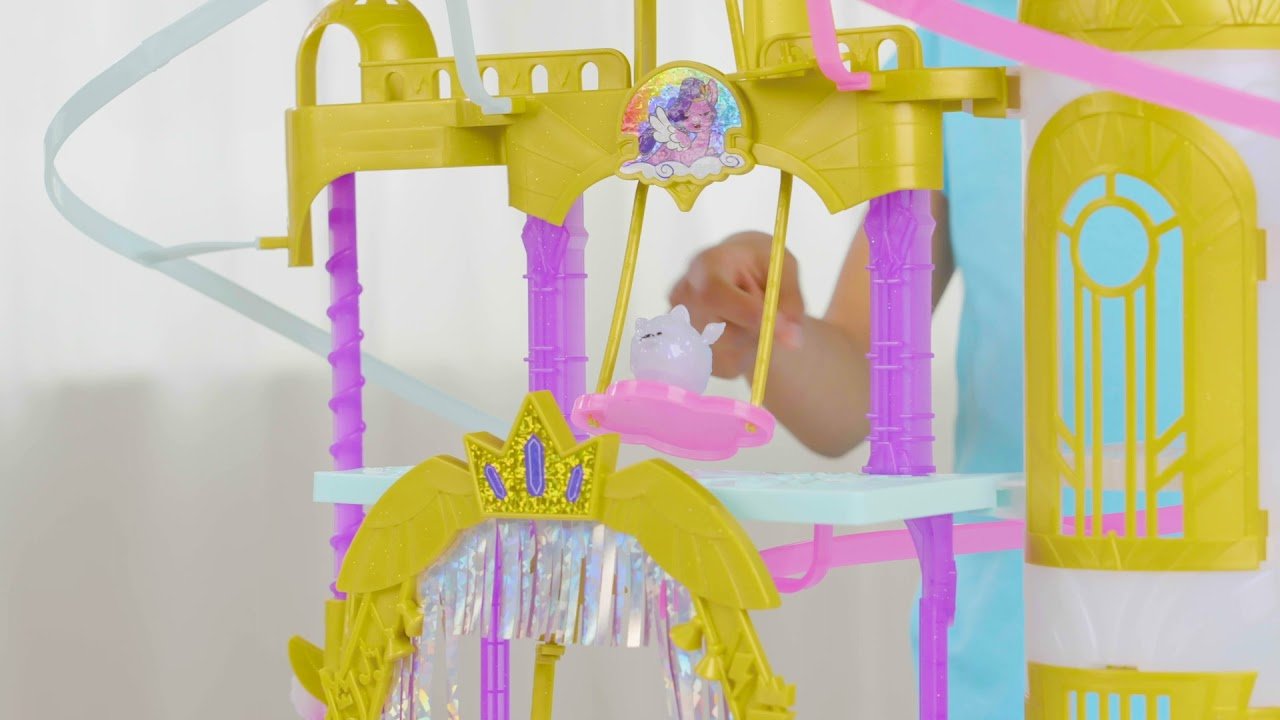 My Little Pony - Royal Racing Ziplines - lekeslott med Princess Petals og Cloudpuff - 56 cm F2156