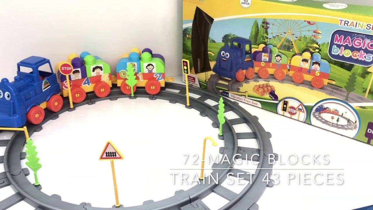 MAGIC BLOCKS TRAIN SET - UÇAR OYUNCAK 43 PARÇA TREN SETİ ( UCAR TOYS )