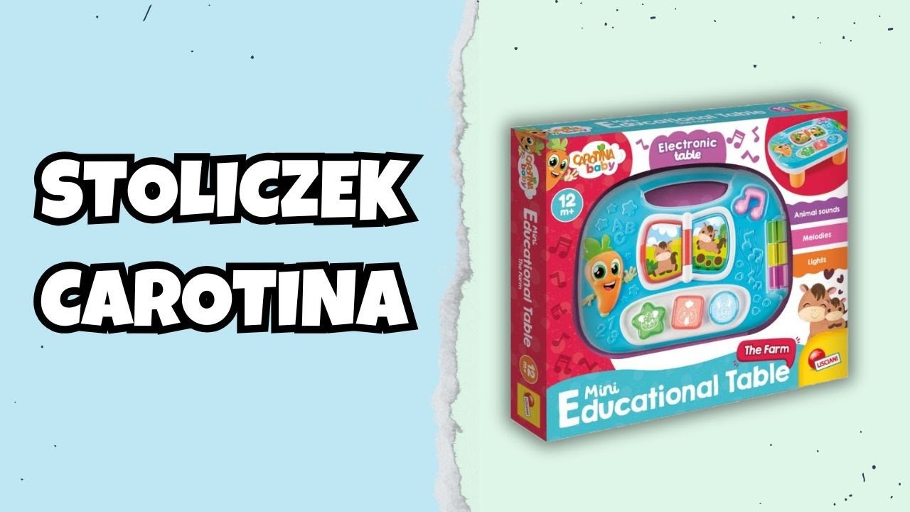 STOLIK INTERAKTYWNY FARMA Carotina Baby od Lisciani