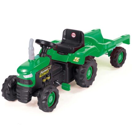 crno zeleni traktor na pedale dolu toys