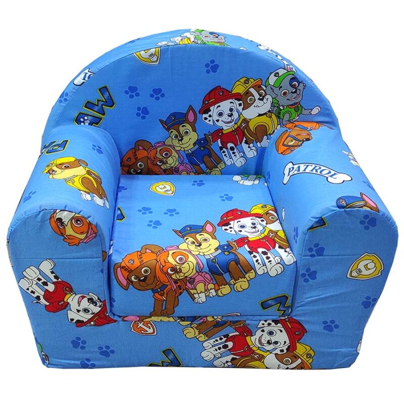 Fotelja za decu Soft Patrolne šape plava