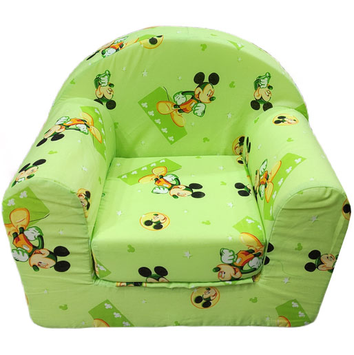 Fotelja za decu Comfort Mickey zelena