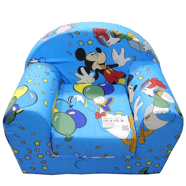 Foteljica za decu Soft Mickey mouse plava 1