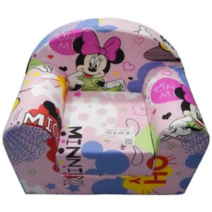 Fotelja za decu Soft Minnie roze