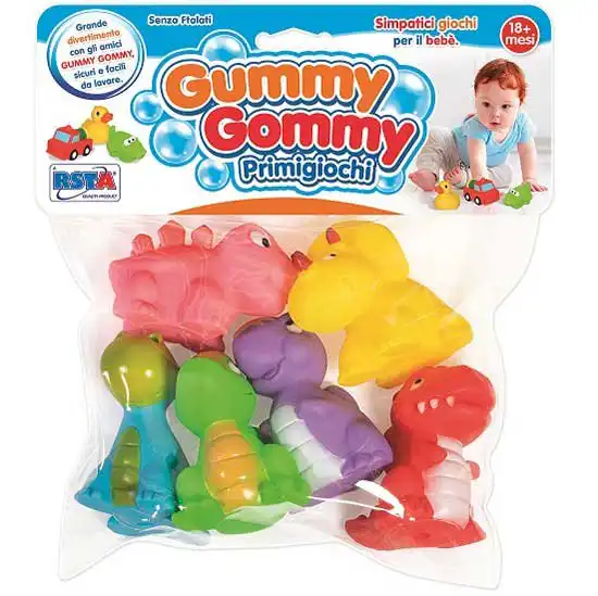 Gumene-igracke-za-bebe-Dino Igračke za kupanje Dino