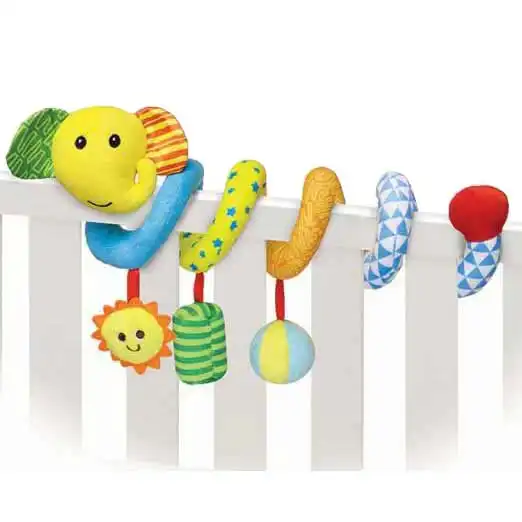 Plisana-igracka-spirala-za-kolica-i-krevetac-Slonko Spirala za bebe Slonko