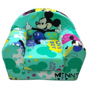 Fotelja za decu Soft Mickey mouse zelena
