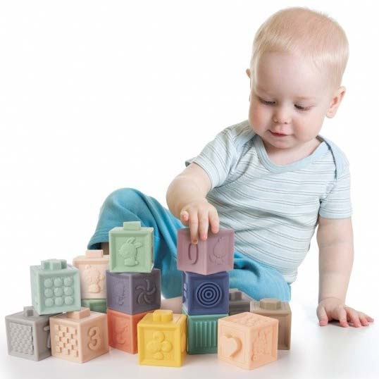 Gumene kocke za bebe Sensory
