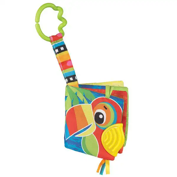 Edukativna-knjiga-za-bebe-Playgro Šuškava knjiga Papagaj