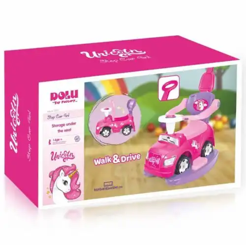 roze guralica step dolu jednorog