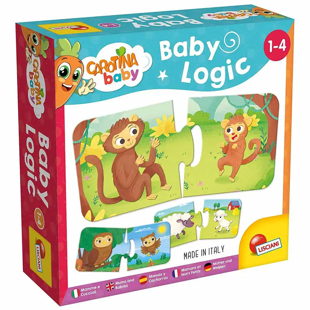 Edukativna-slagalica-Mama-i-beba-Lisciani Slagalica za bebe logic Mama i beba