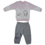 sivo roze trenerka za bebe 0402