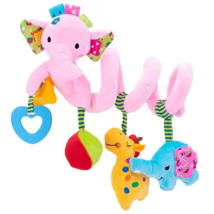 Spirala za bebe Sozzy slon roze