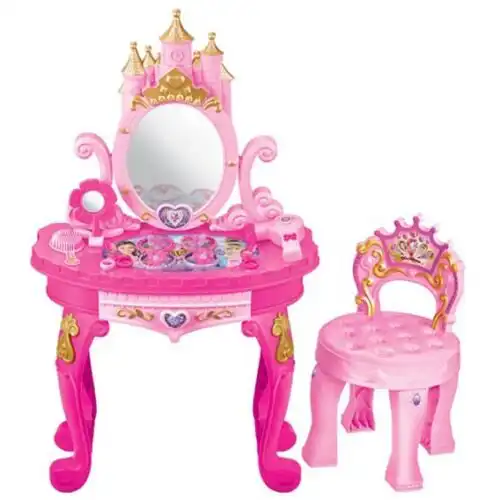 roze deciji sto za sminkanje princess