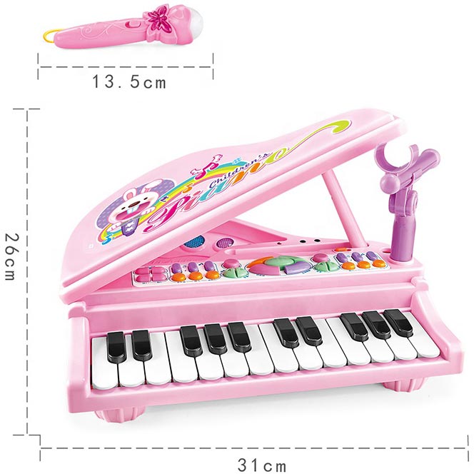 klavijatura i mikrofon za decu pinkstar