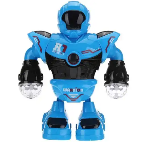 plavo crni robot na baterije