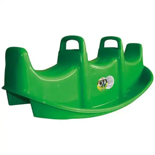 zelena plasticna klackalica dolu