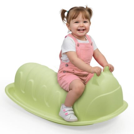 Klackalica za decu Puz zelena