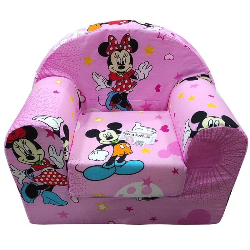 Fotelja za decu Soft Minnie ljubicasta