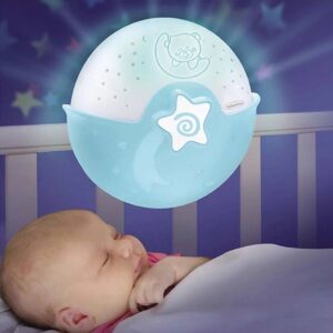 Nocna lampa i projektor Infantino plavi