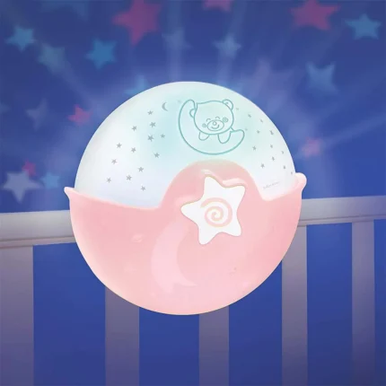 Nocna lampa i projektor Infantino roze