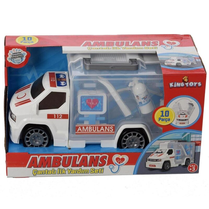deciji kamion i dokotor set ambulans