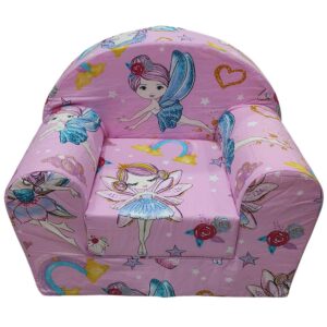 Fotelja za decu Soft Vila roze