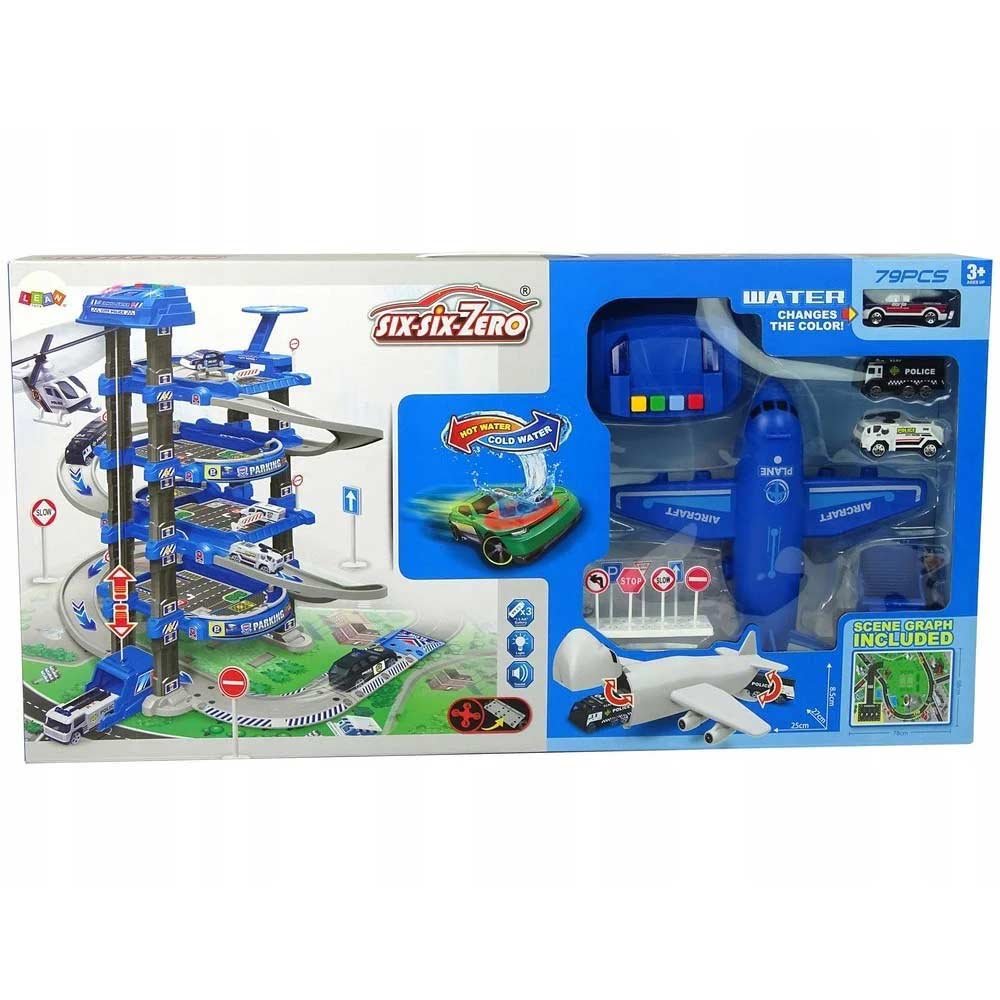 Parking-sa-vozilima-airplane Garaza sa auticima Airplane