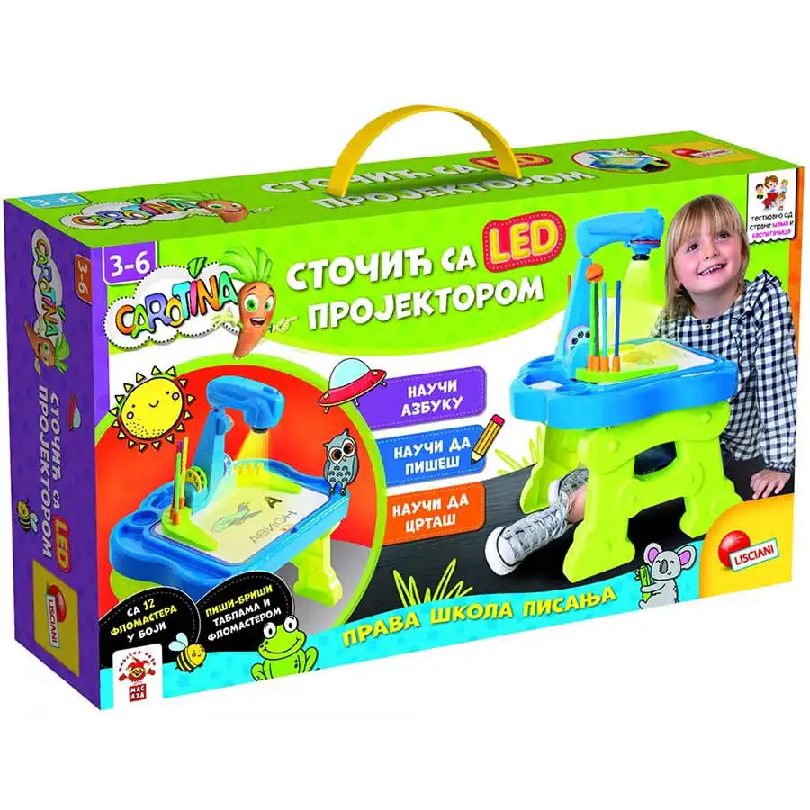 Edukativni-sto-sa-projektorom-Lisciani Edukativni sto sa projektorom Montesori