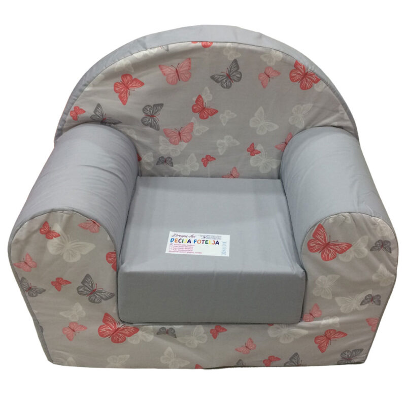 Fotelja za decu Soft Leptirici