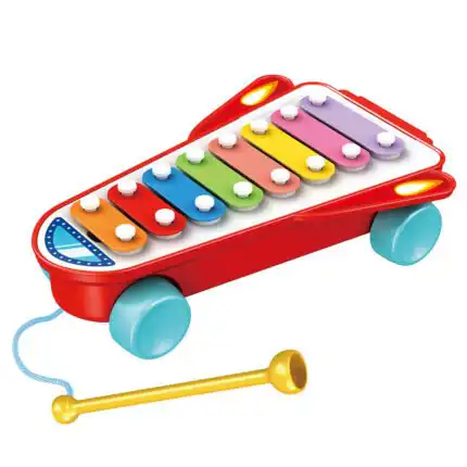 Metalofon za bebe Rocket crveni