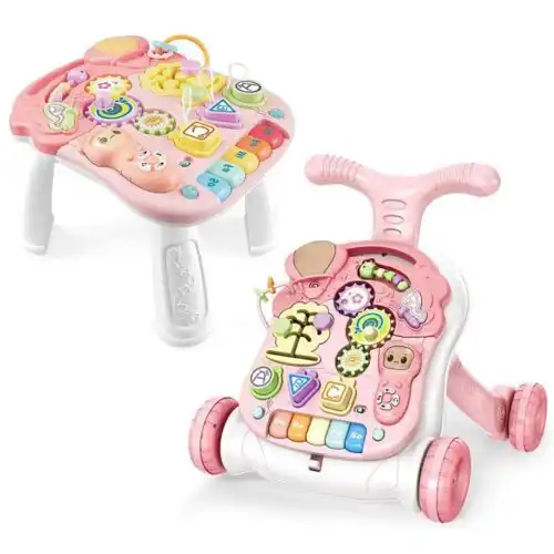2u1 hodalica i sto Stroller roze