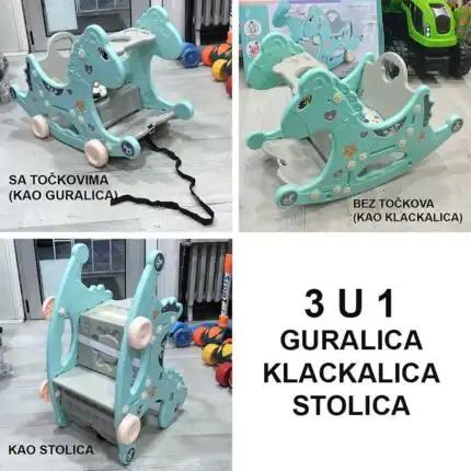 klackalica guralica i stolica Dino