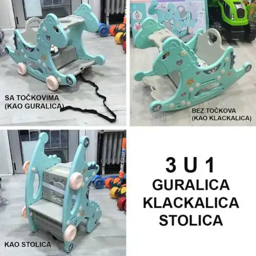 klackalica guralica i stolica Dino