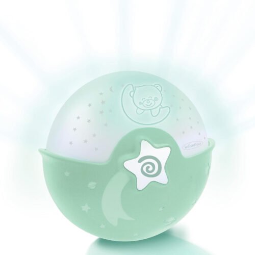 Nocna lampa i projektor Infantino zeleni