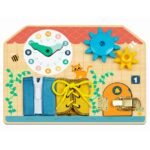 Drvena tabla za bebe Clock