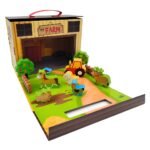 Farma set sa drvenim figurama