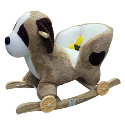 Plisana klackalica za bebe Kuca