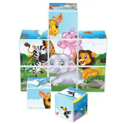 Kocke za bebe slagalica Animals